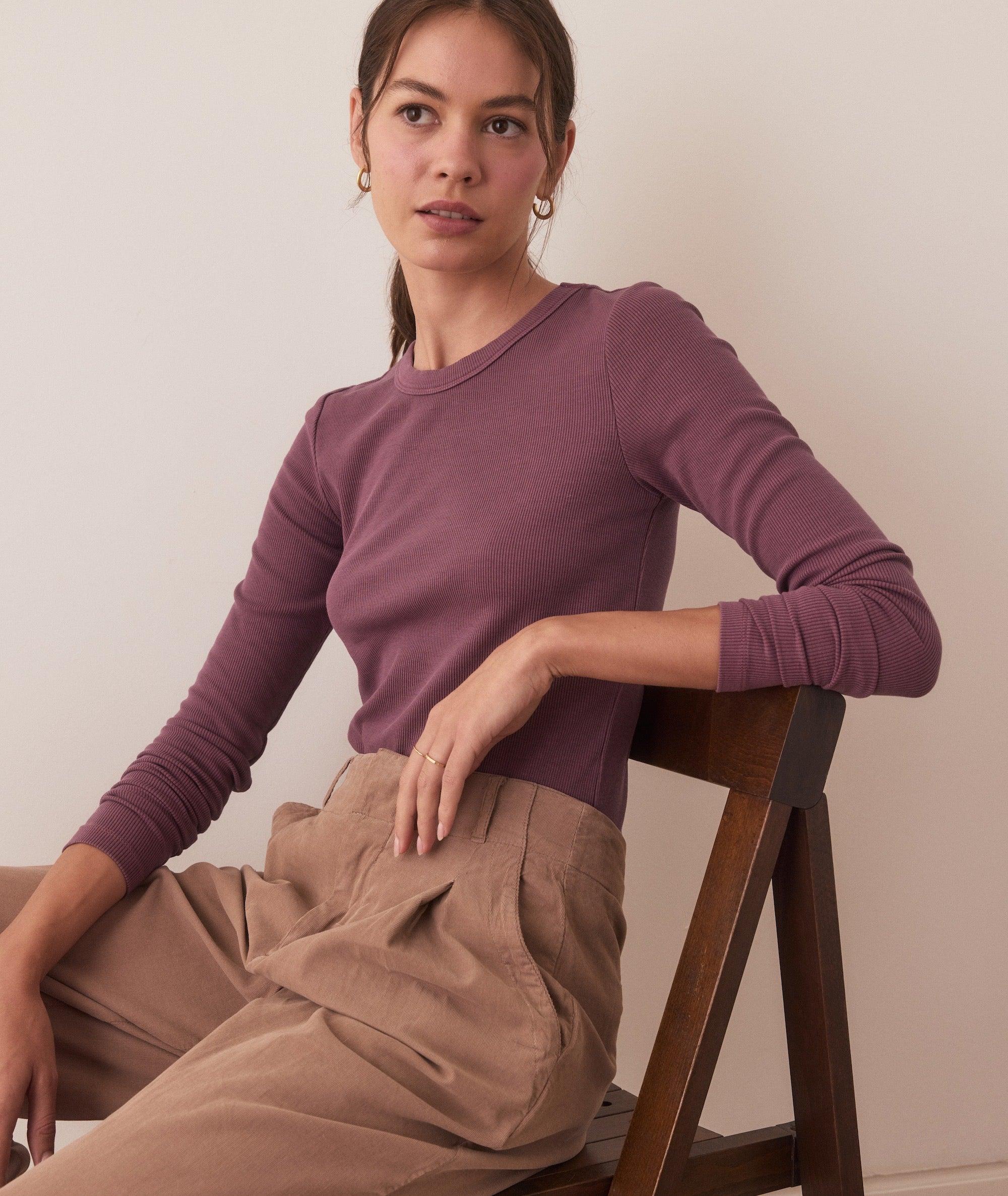 Lexi Rib Sun-In Longsleeve Crew Tee Product Image