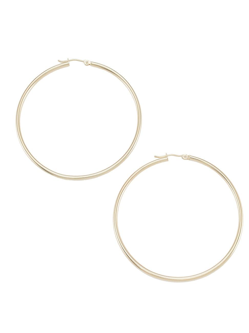 Womens 14K Gold Hoop Earrings Product Image