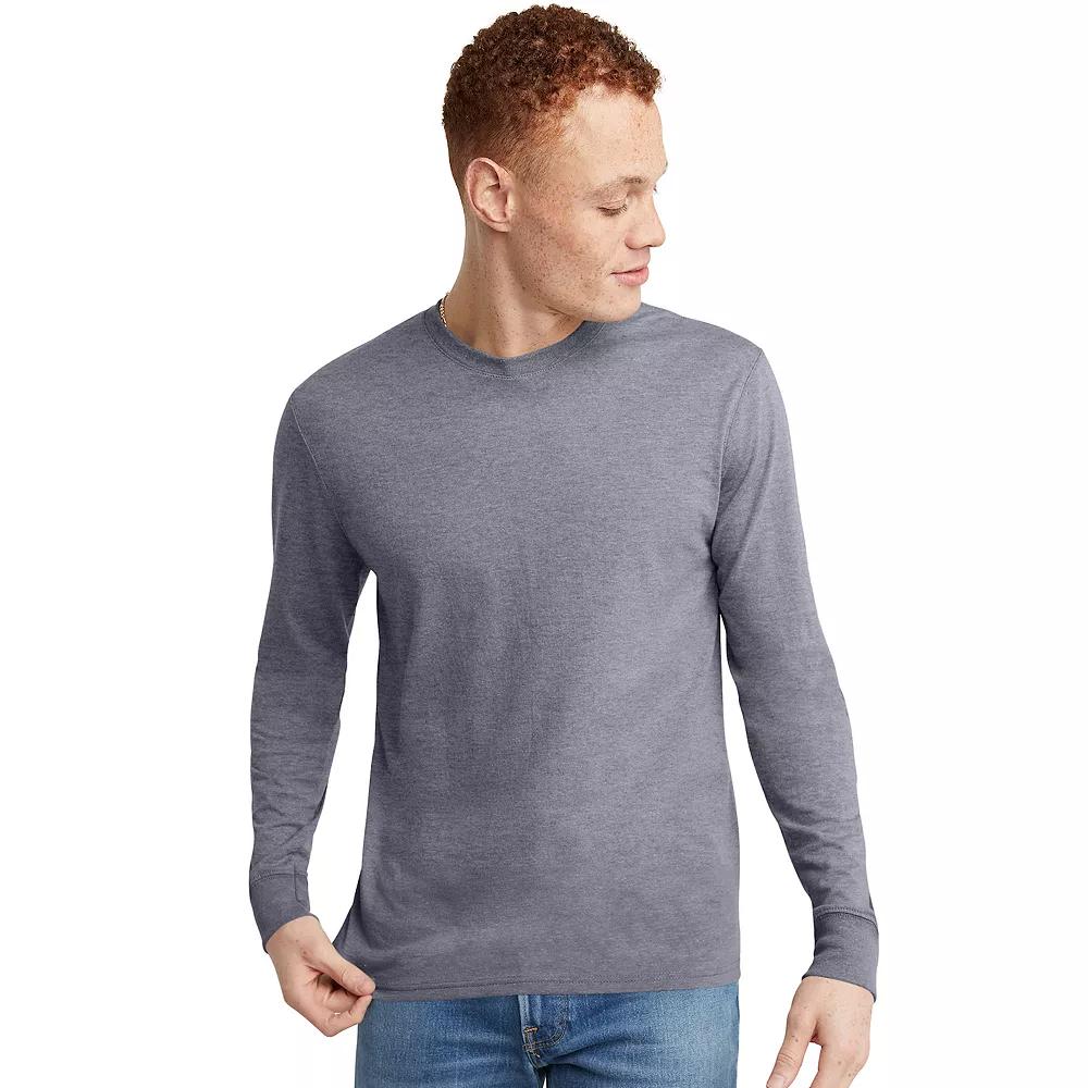 Men's Hanes Originals Long Sleeve Tri-Blend Tee,  Product Image