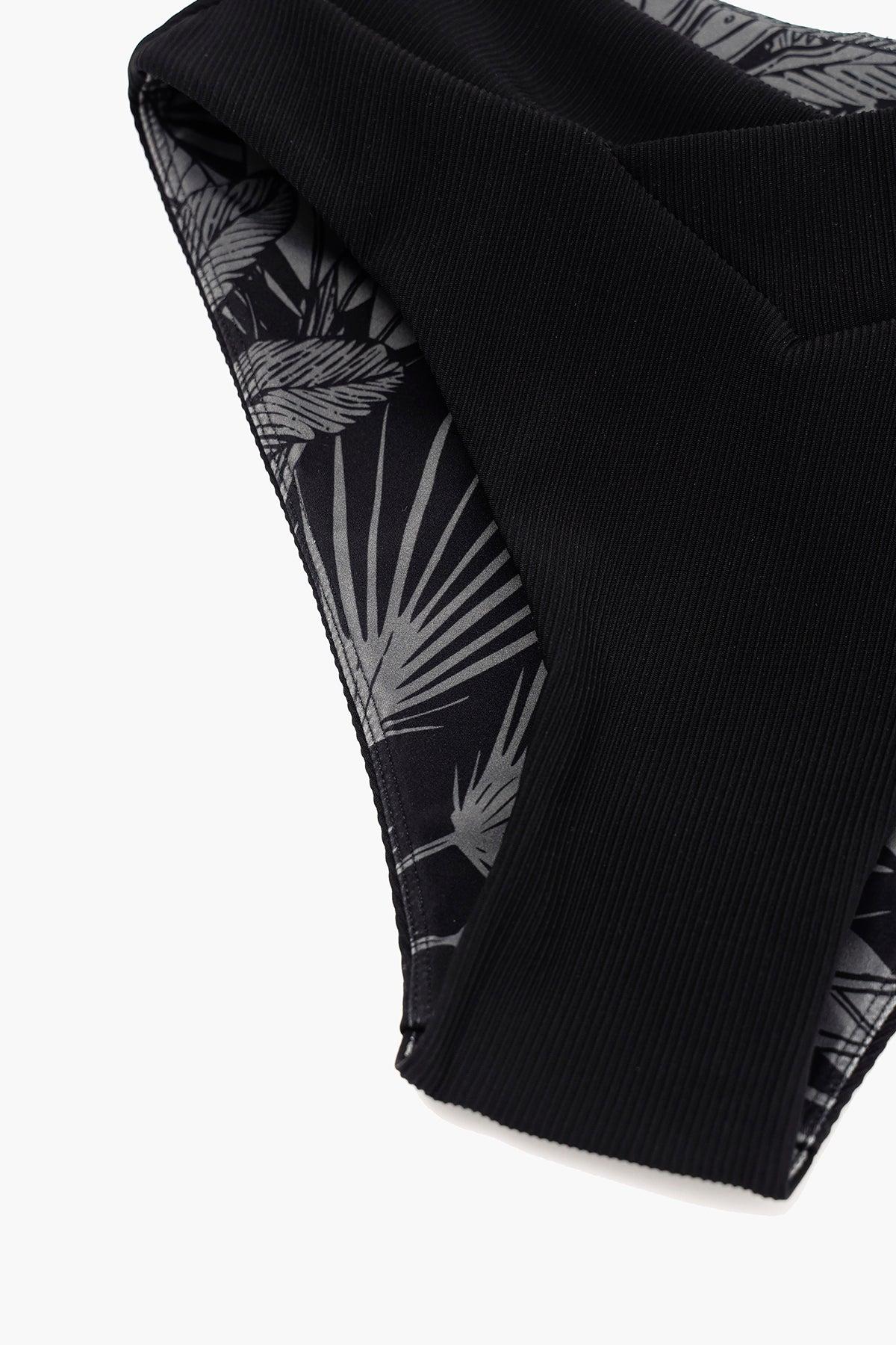 Crisscross Hourglass® Cheeky Bikini Bottoms - Black Rib (2024) Product Image