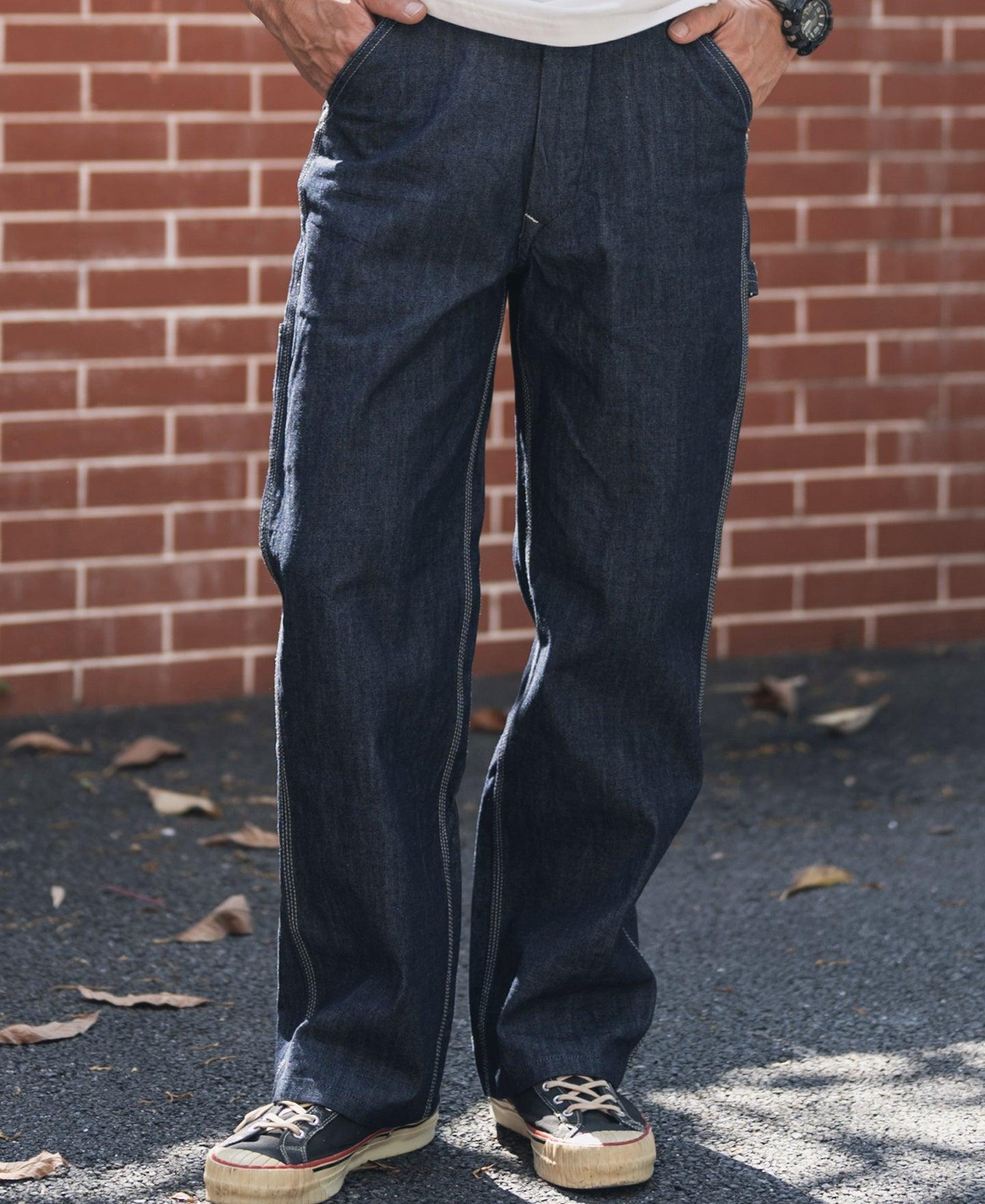 1950s Indigo Denim Painter Pants Product Image