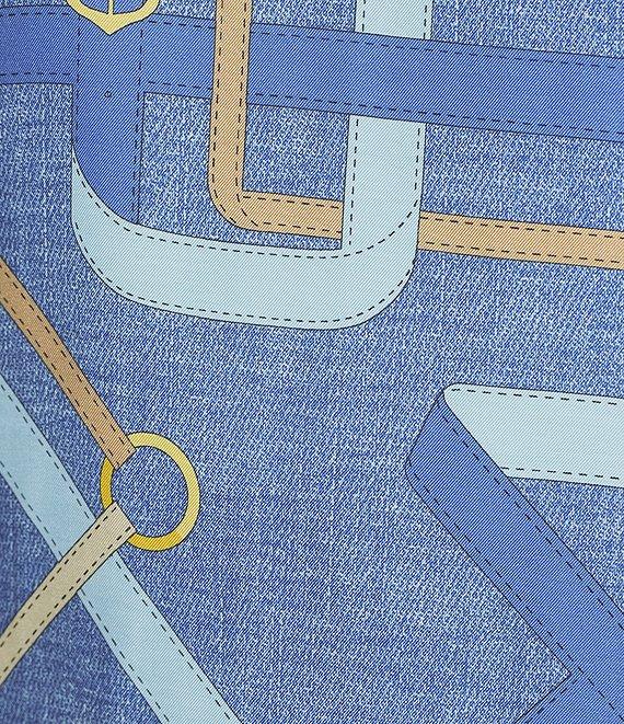 J.McLaughlin Alessandra Printed Mixed Media Crew Neck 3/4 Sleeve Top Product Image