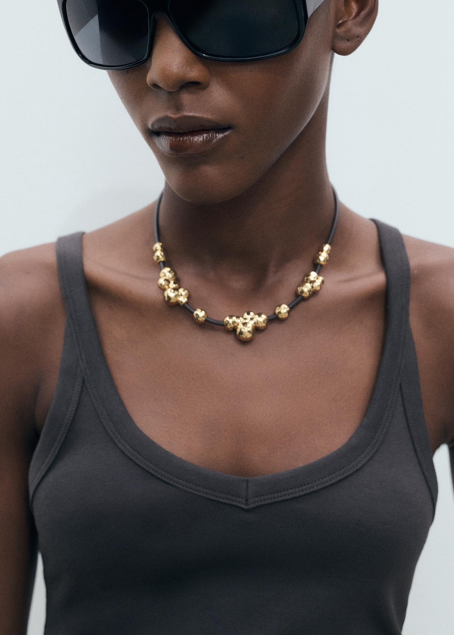 Cotton top with straps - Women | MANGO USA Product Image