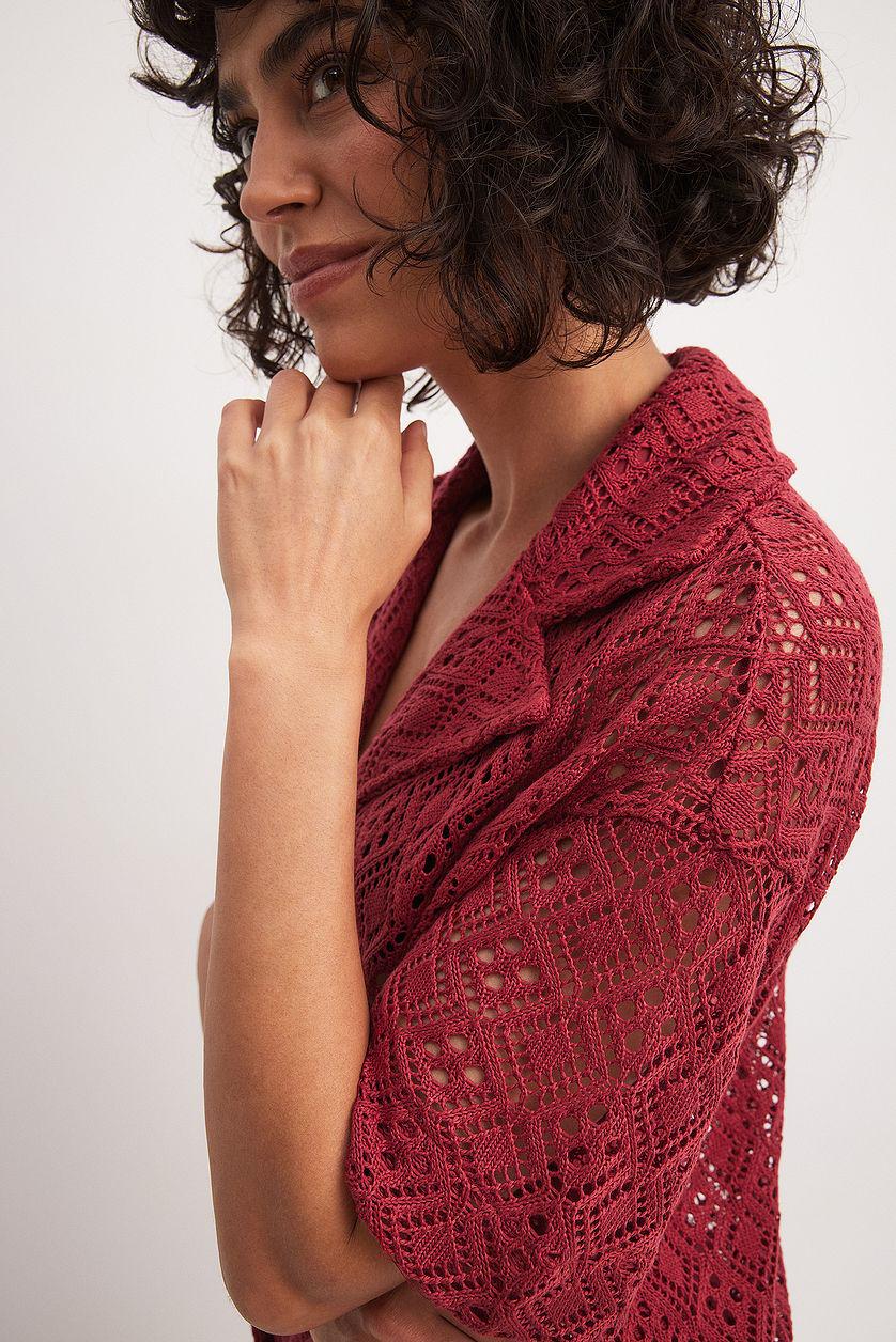 Oversized Crochet Shirt Product Image