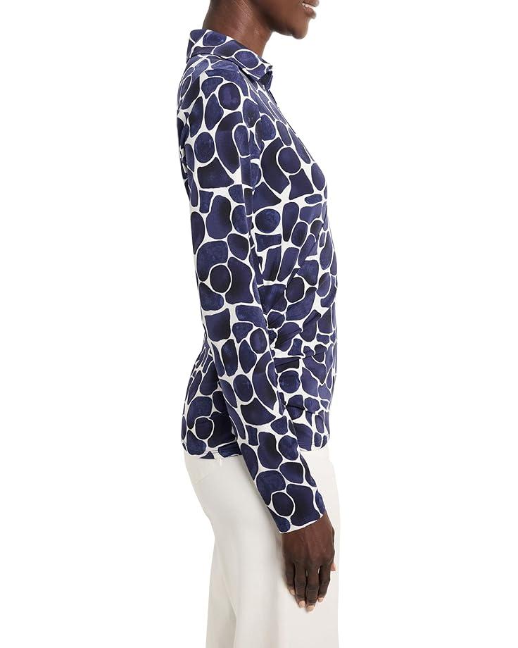 Geo Print Faux Wrap Dress Product Image