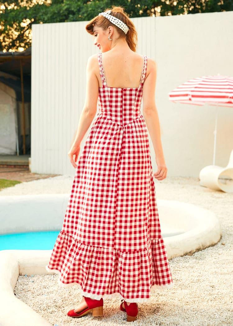 Jam Gingham Corset Dress Product Image