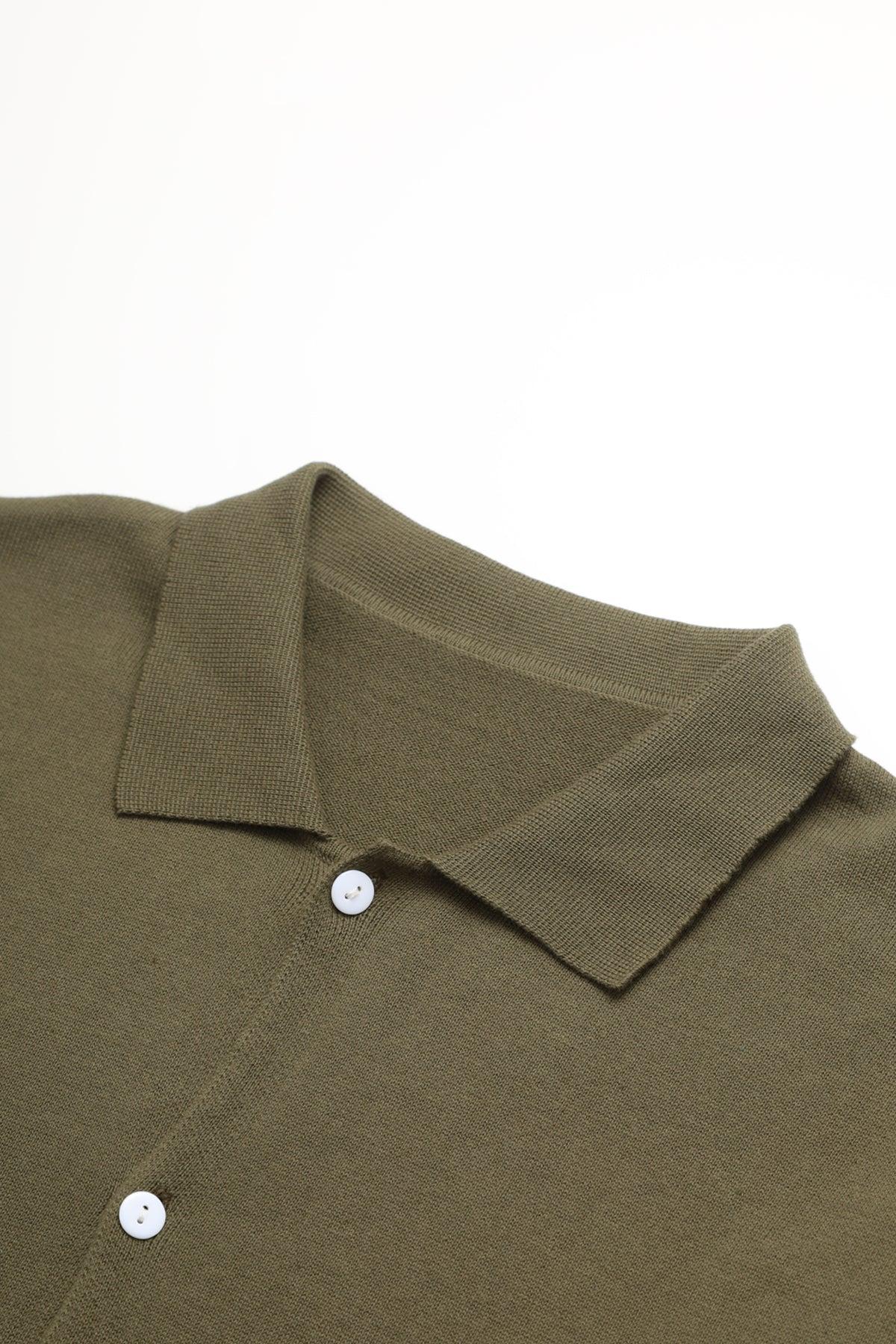 Knitted Vase Shirt - Olive Product Image