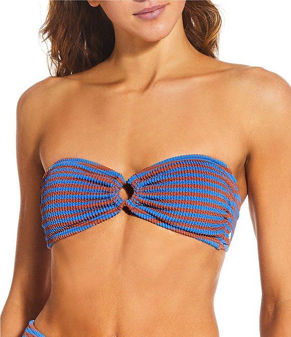 Billabong Summer Hi Stripe Texture High Waist Swim Bottom Product Image