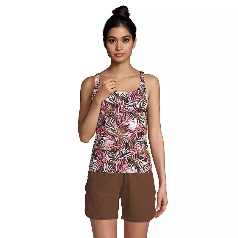 Women's Lands' End Bust Minimizer UPF 50 Underwire Tankini Swimsuit Top,  Product Image