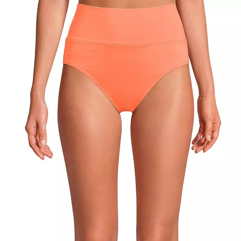 Women's Lands' End Chlorine Resistant Fold Over High Waisted Bikini Bottoms,  Product Image