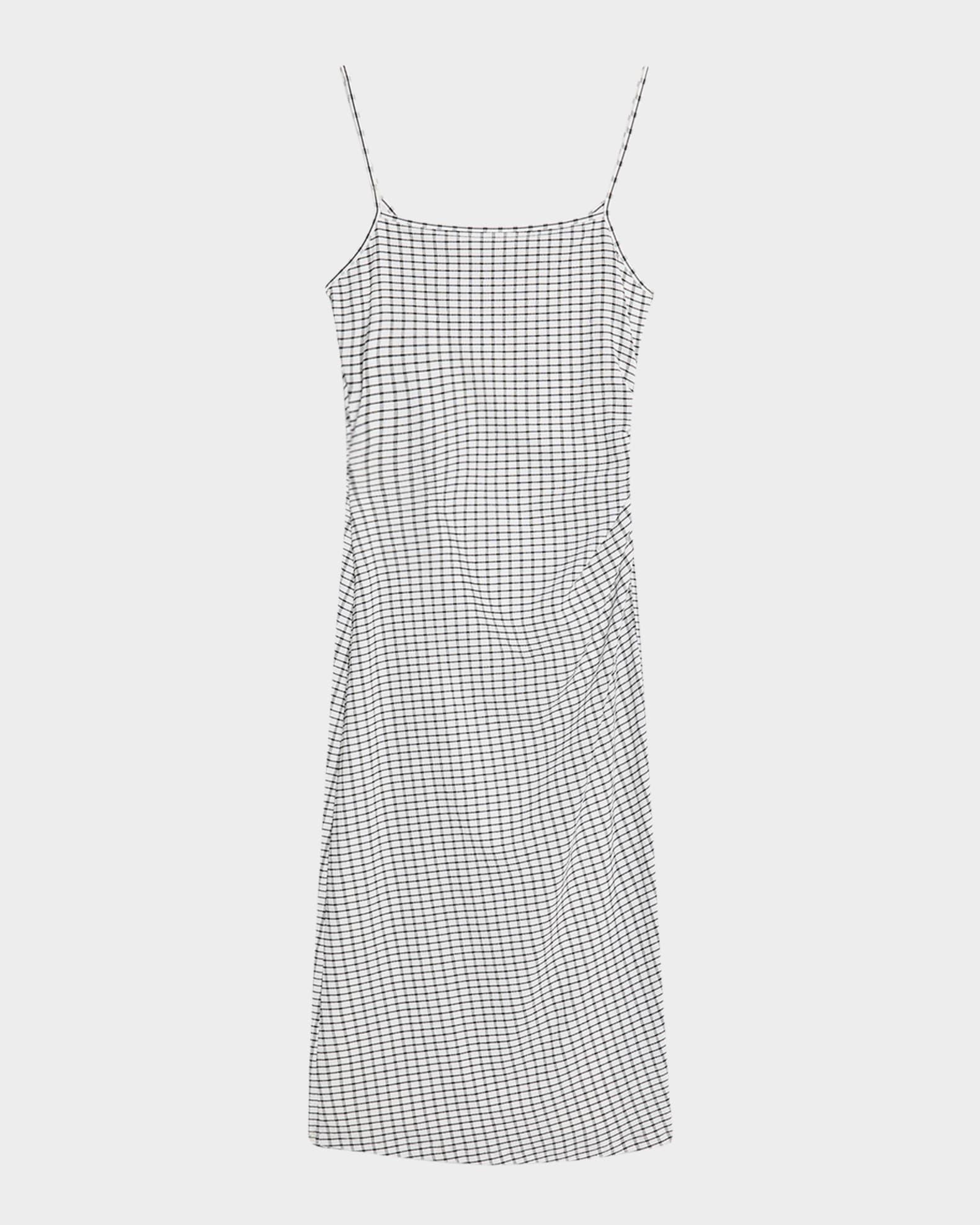 Check Side-Ruched Tank Dress Product Image