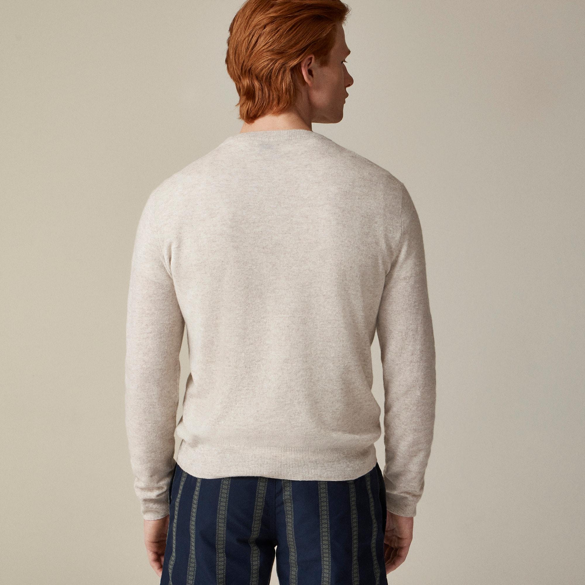Marled cashmere-linen blend sweater Product Image