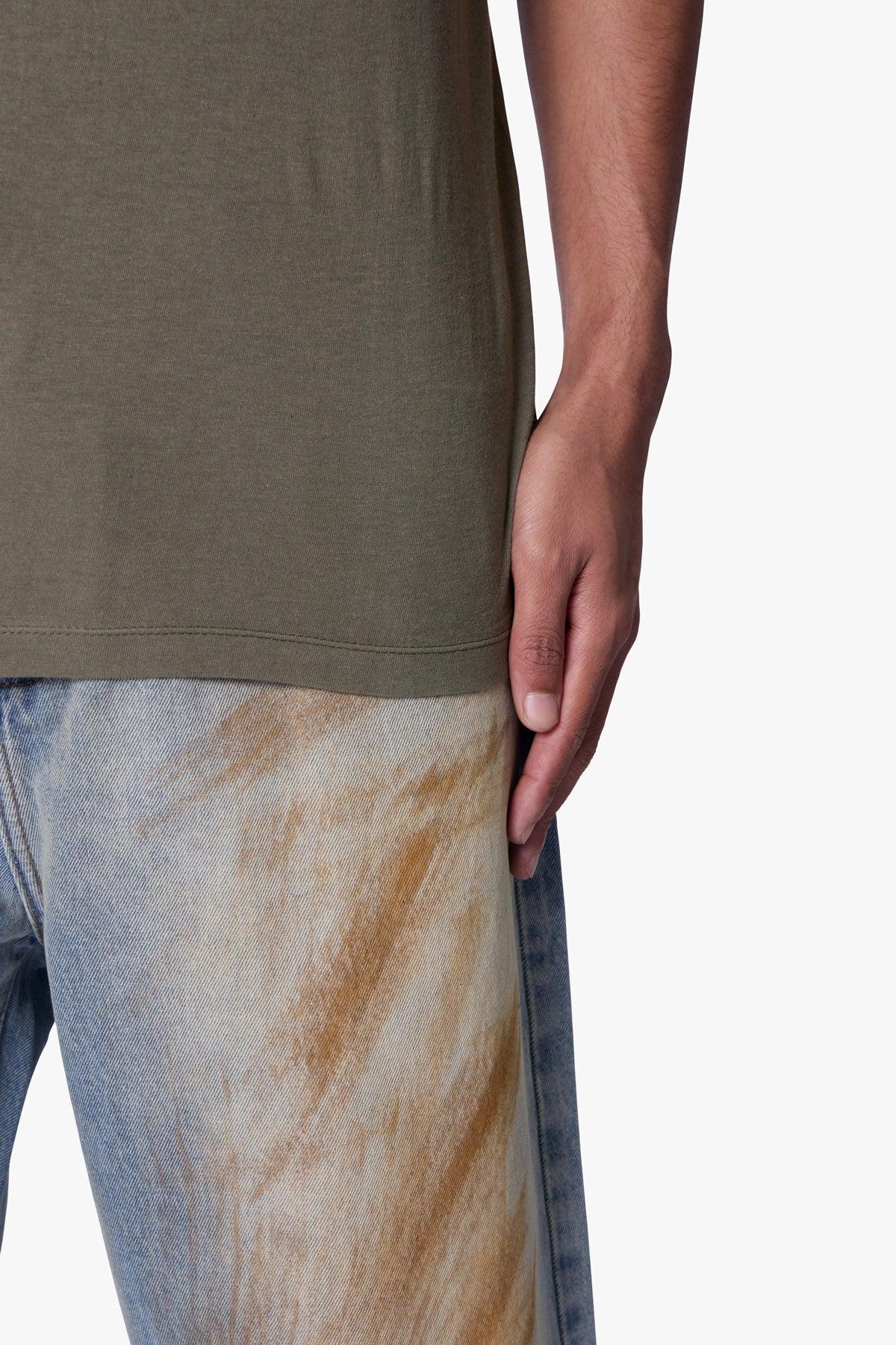 Sheer Crewneck Tee - Olive Product Image