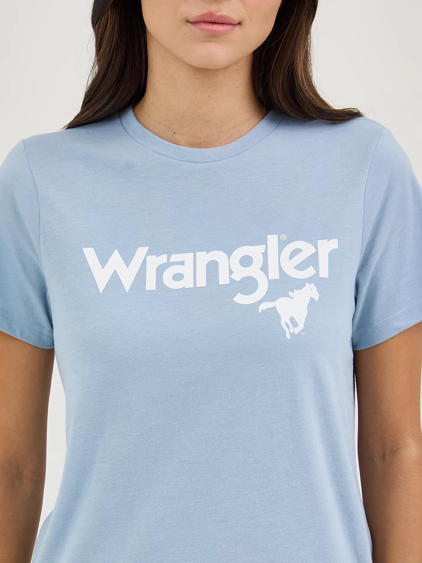 Women's Wrangler Kabel Logo Reg Fit Tee in Dusty Product Image