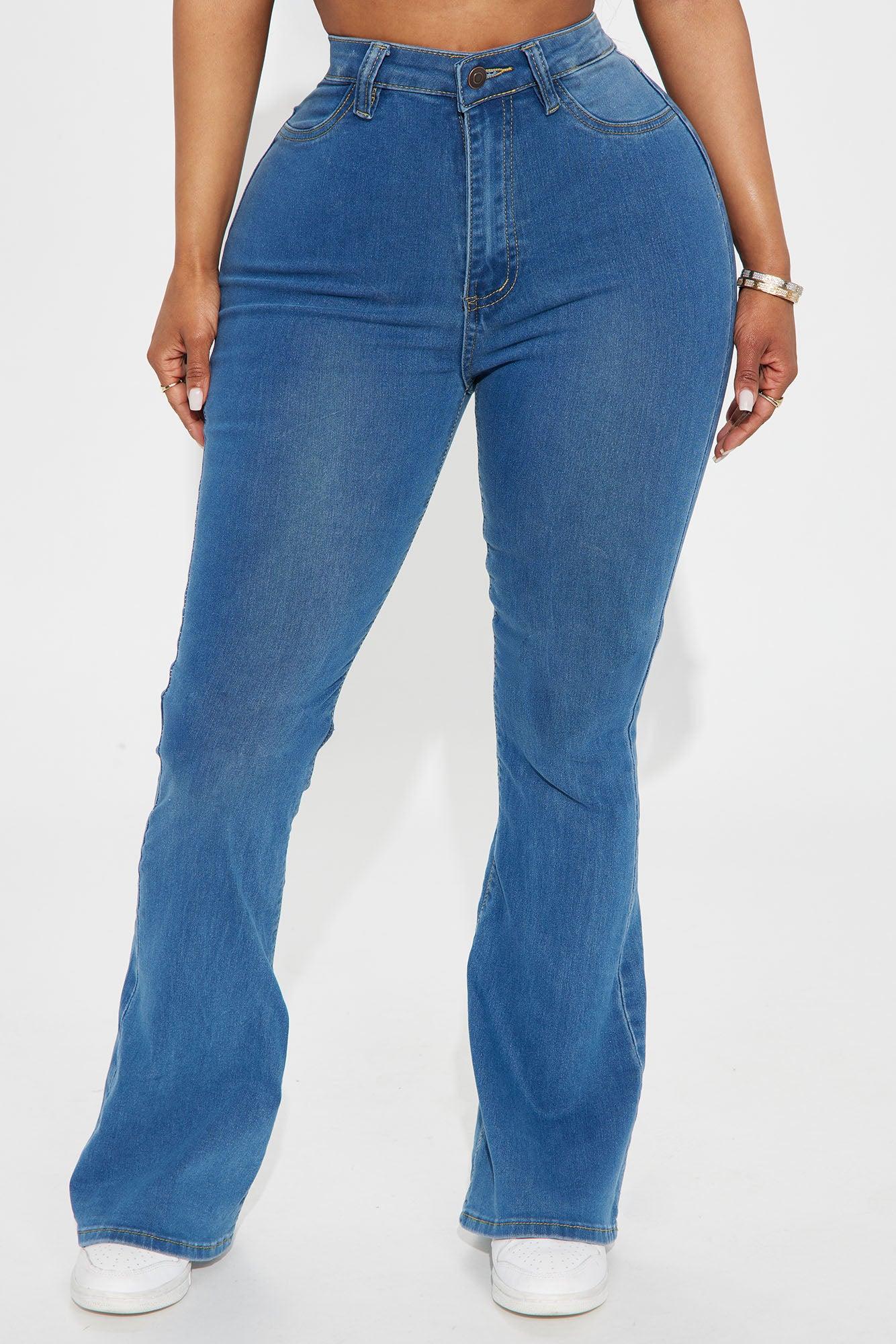 Soul Searching High Rise Flare Jeans - Medium Blue Wash Product Image