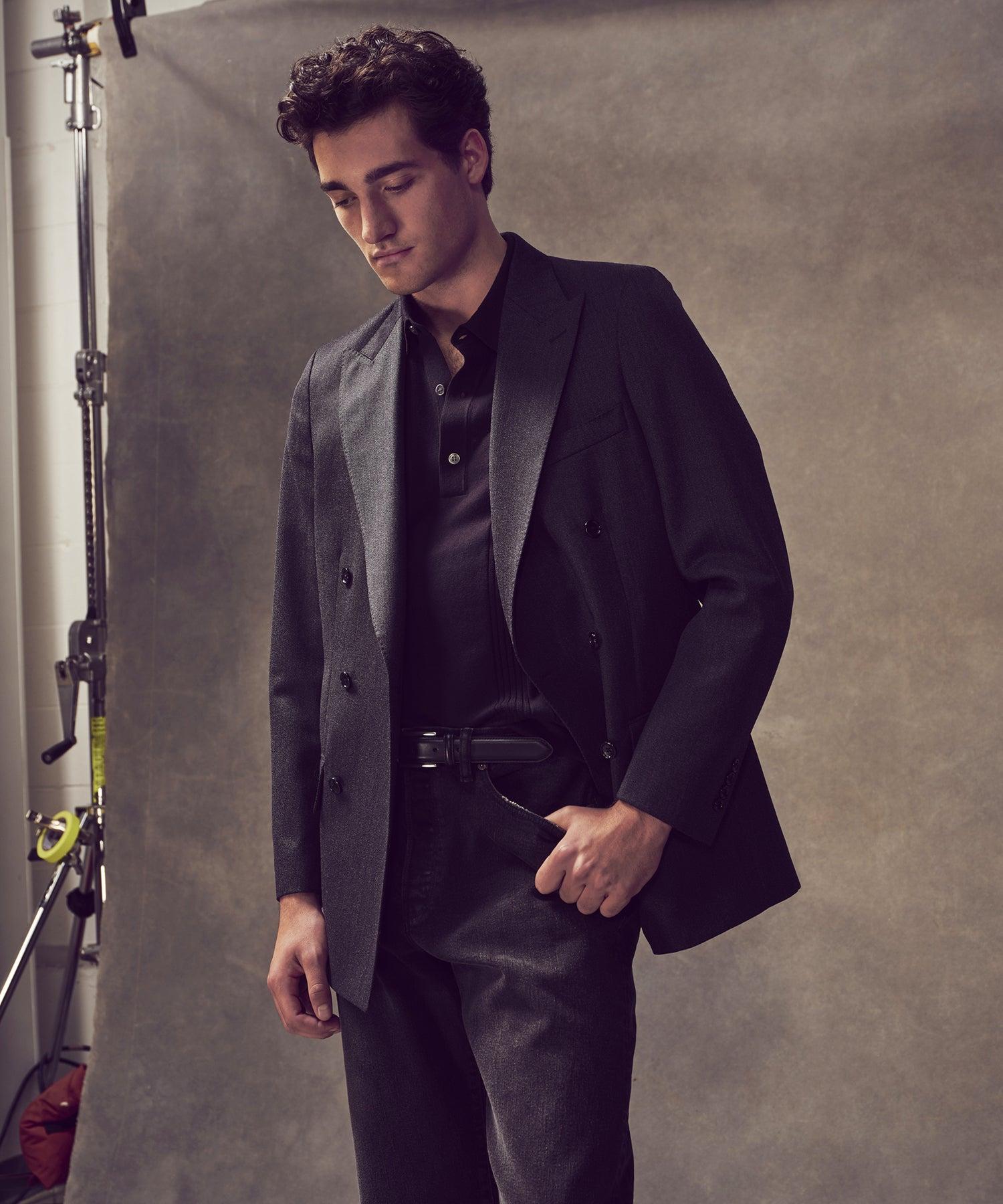 Italian Cavalry Twill Wythe Jacket in Charcoal Product Image