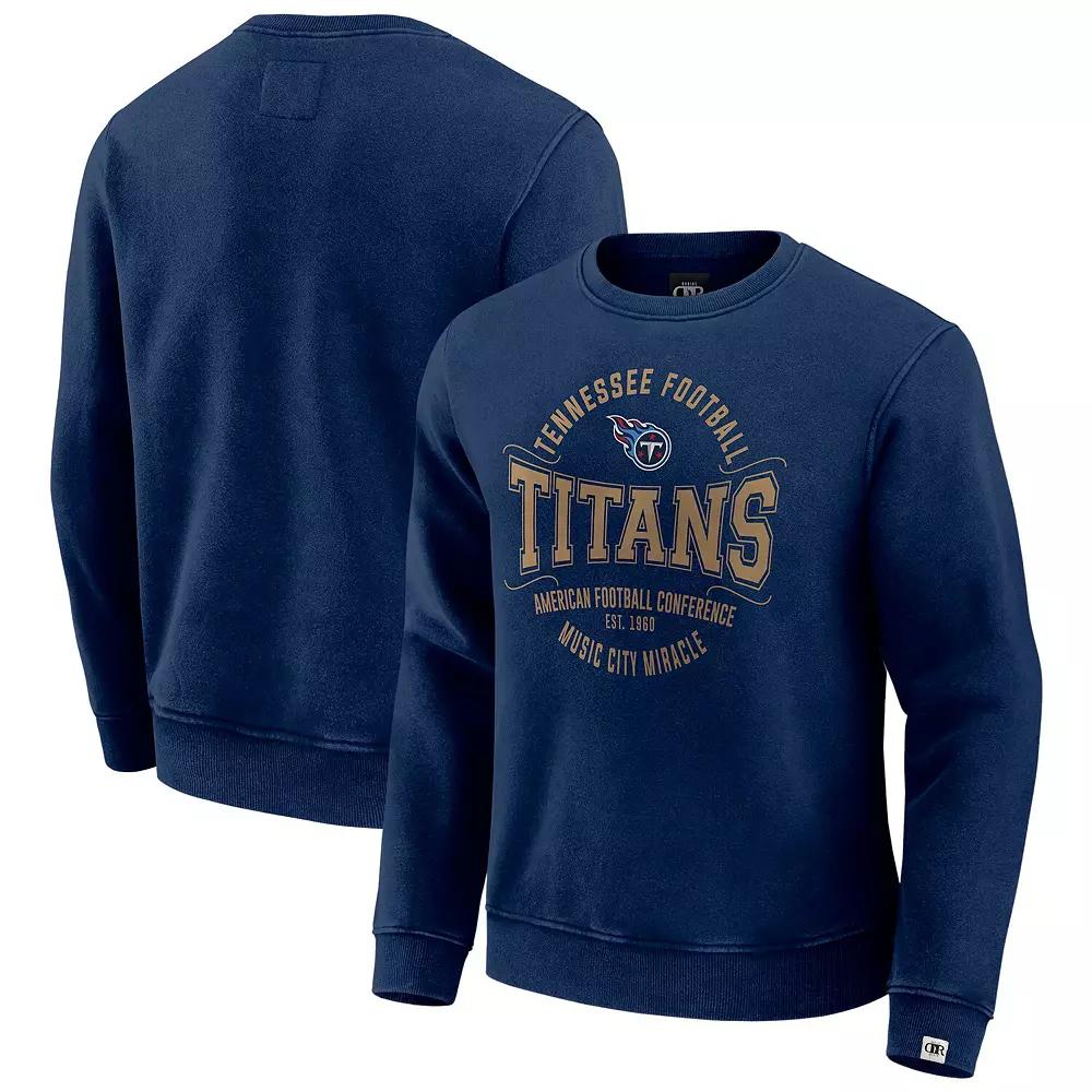 Men's Darius Rucker Collection by Fanatics Navy Tennessee Titans Vintage Pullover Sweatshirt, Size: Small, Blue Product Image