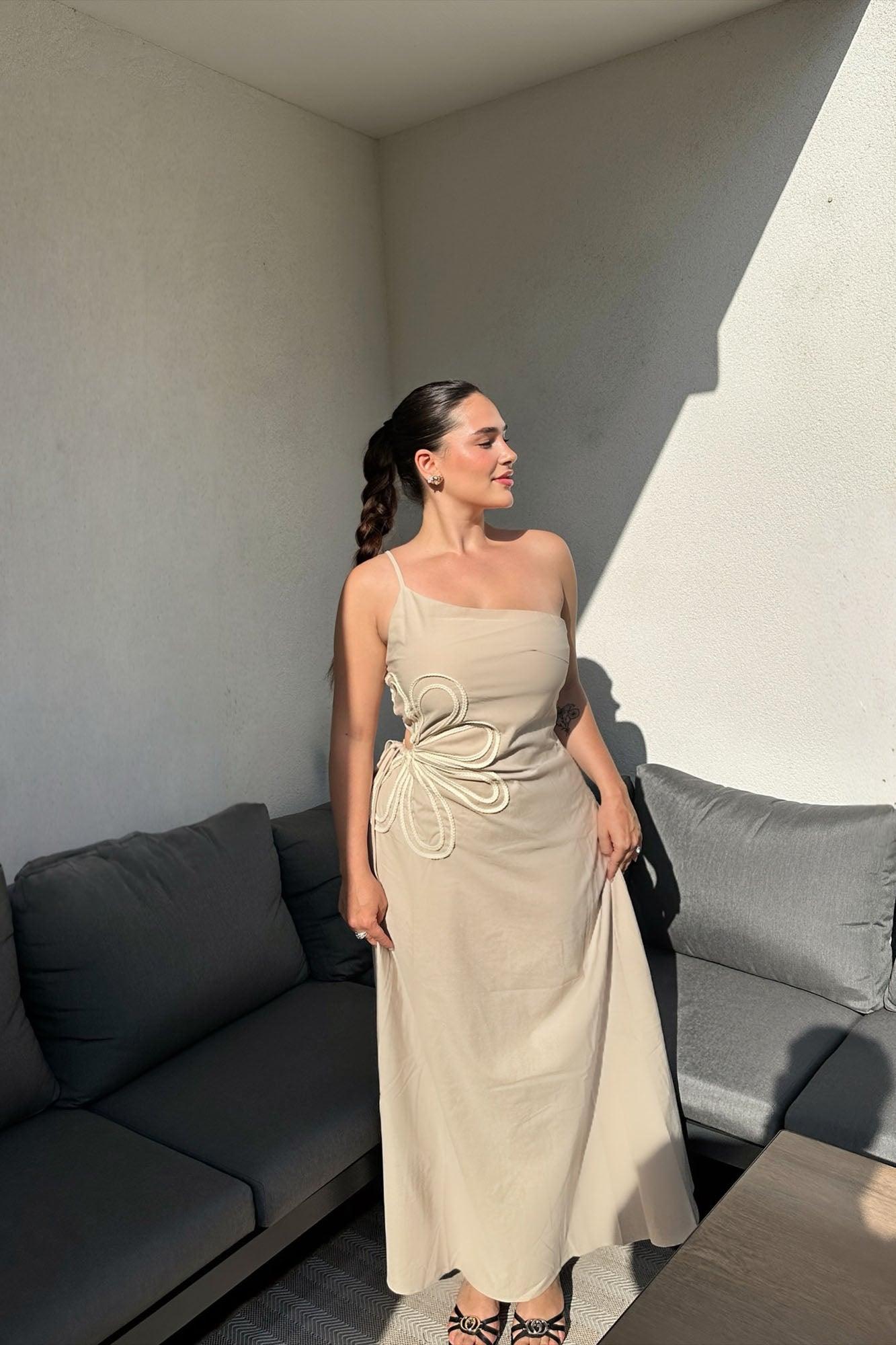 Brighter Days Maxi Dress - Sand Female Product Image