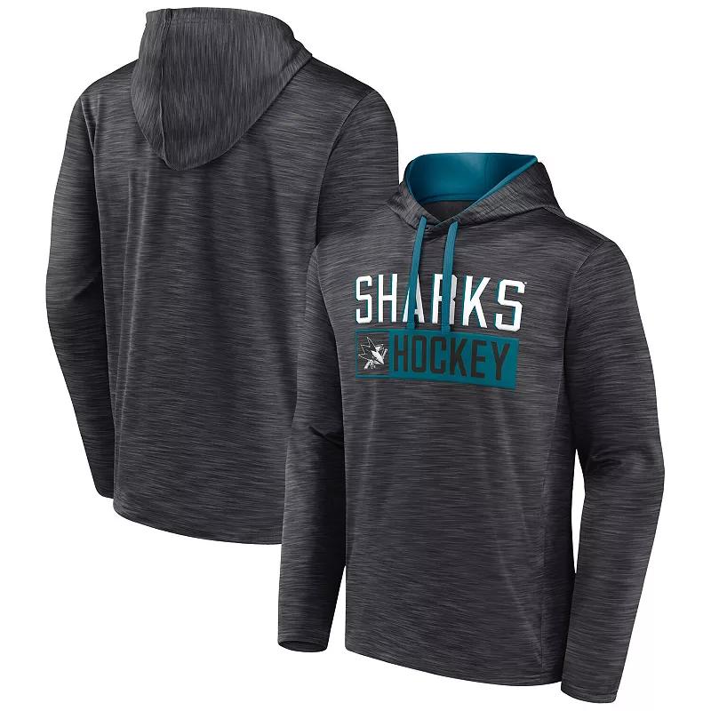 Men's Fanatics Branded Heather Charcoal San Jose Sharks Close Shave Pullover Hoodie, Size: Medium, Sks Charco Product Image
