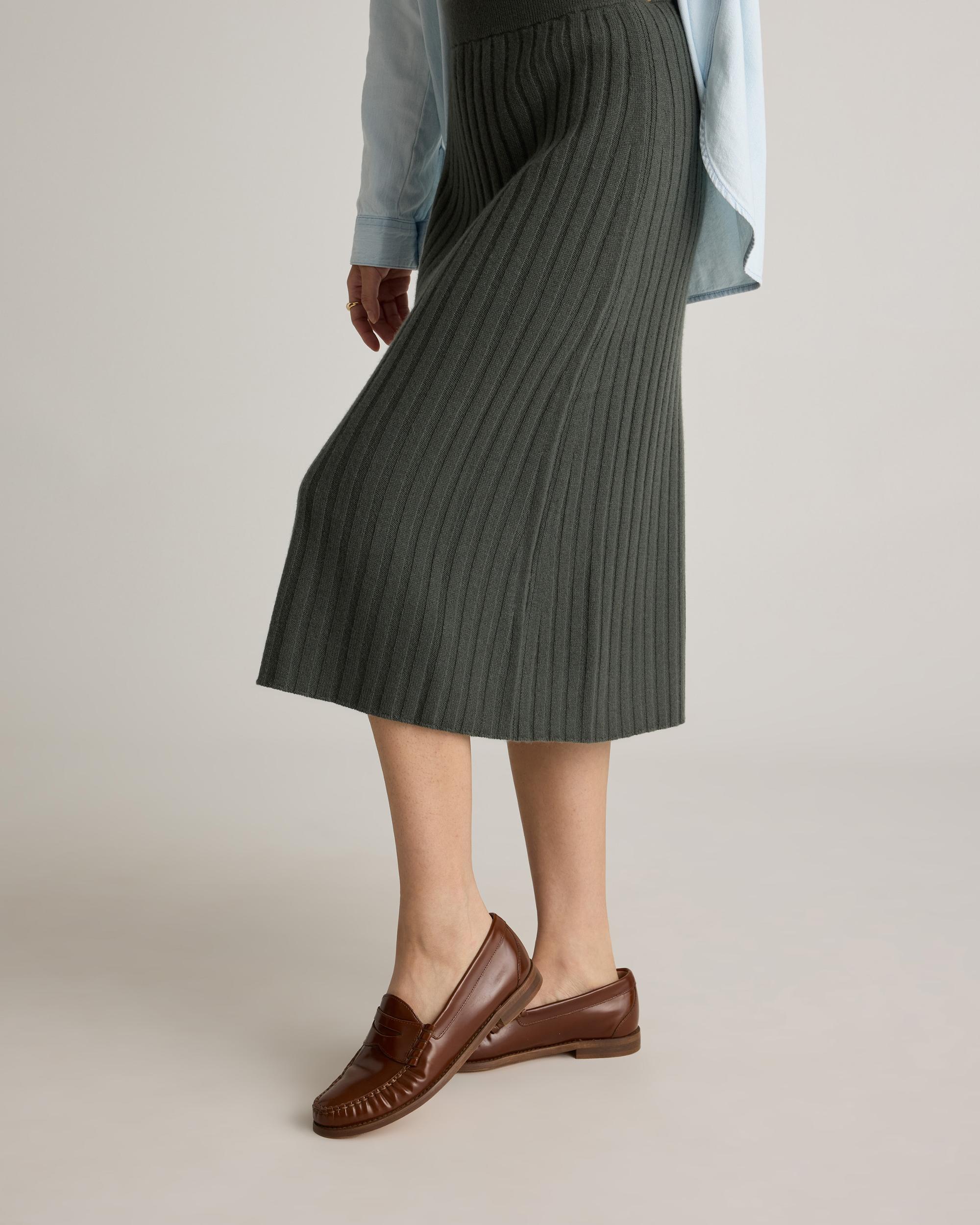 Quince | Women's Mongolian Cashmere Midi Skirt Product Image