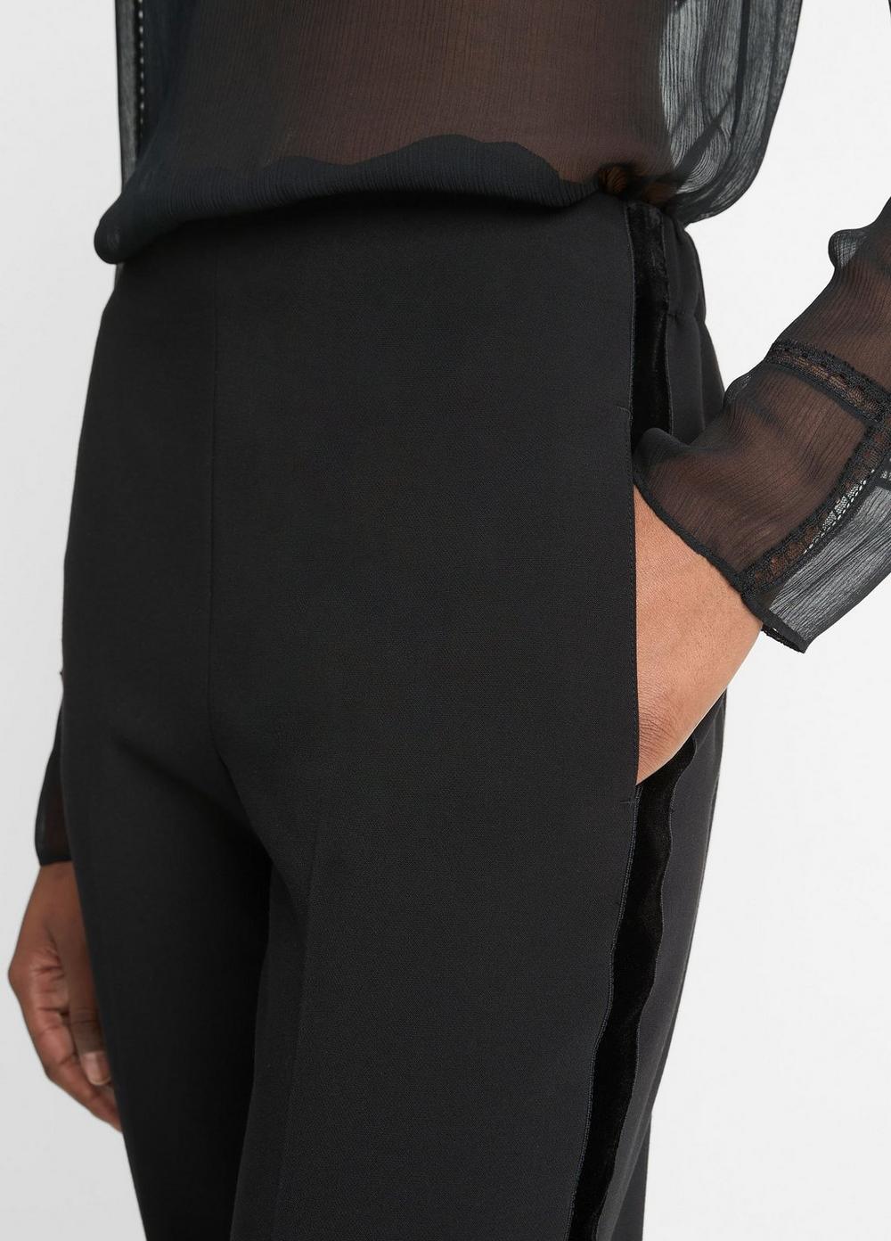 Velvet-Trim Pull-On Pant Product Image