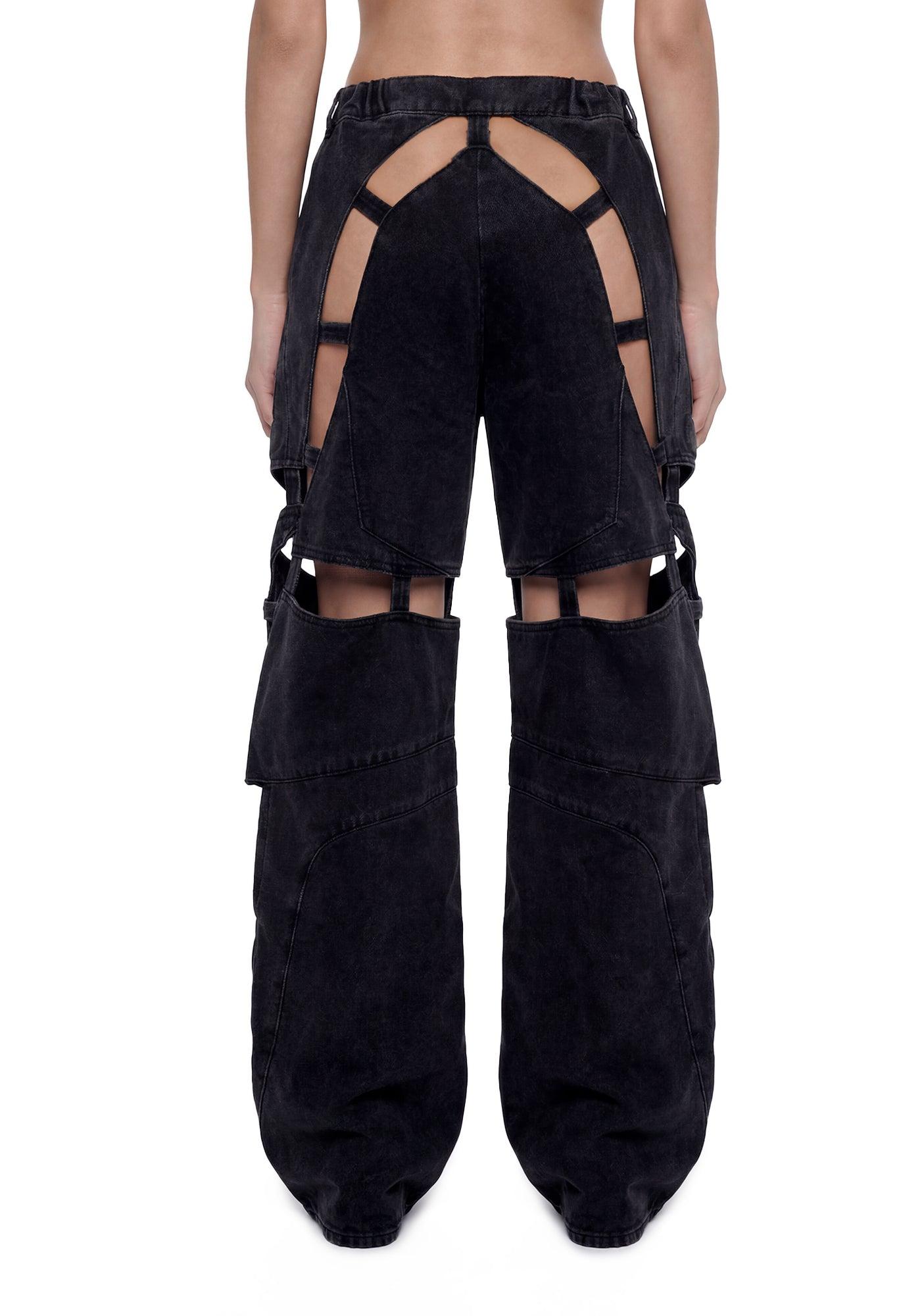 Moto Denim Floating Pants Product Image