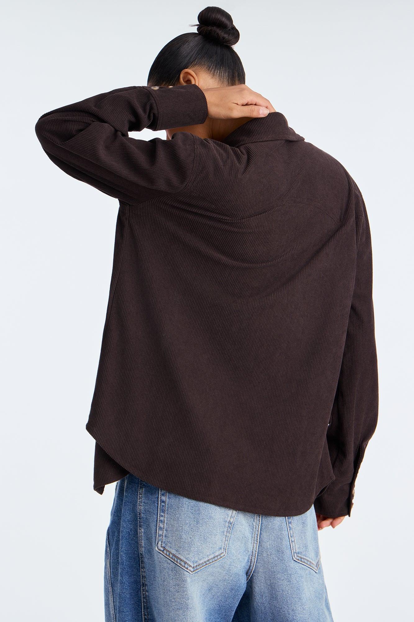 Autumn Corduroy Shirt - Brown Female Product Image
