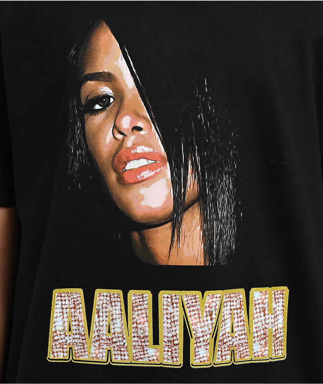 Cross Colours x Aaliyah Bling Black T-Shirt Product Image