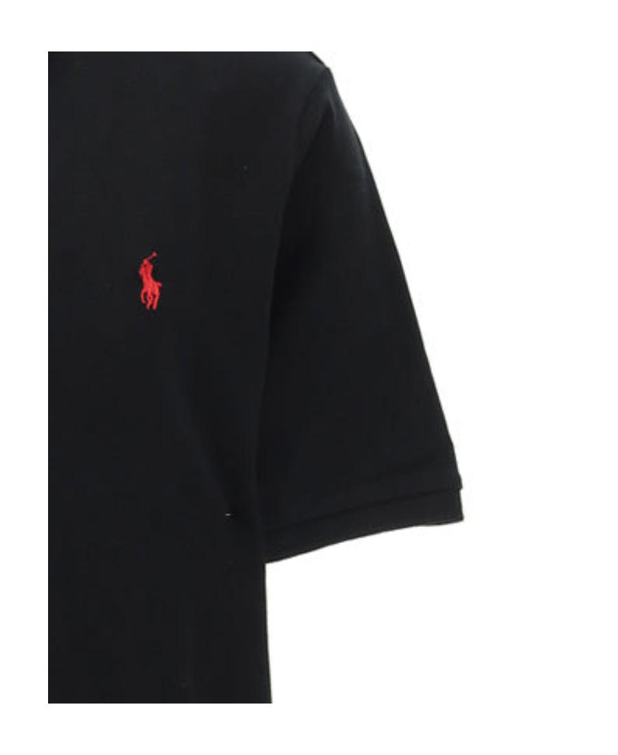 POLO RALPH LAUREN Black Polo Shirt With Classic Collar And Pony Embroidery On The Front In Cotton Man Product Image