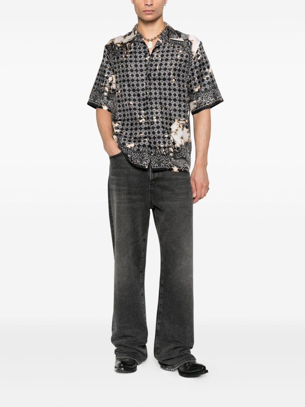 silk bandana-print shirt Product Image