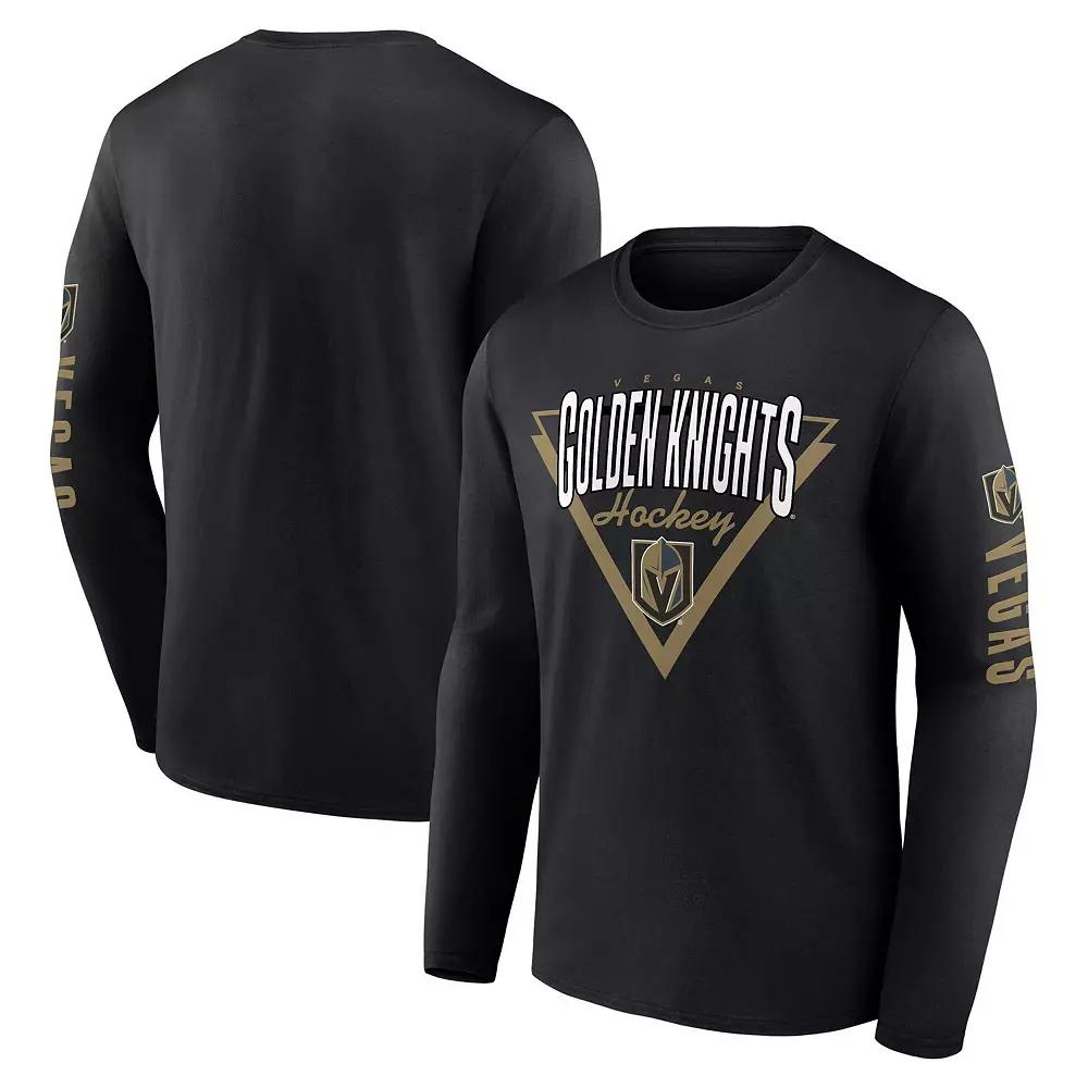 Men's Fanatics Black Vegas Golden Knights Headline Long Sleeve T-Shirt,  Product Image