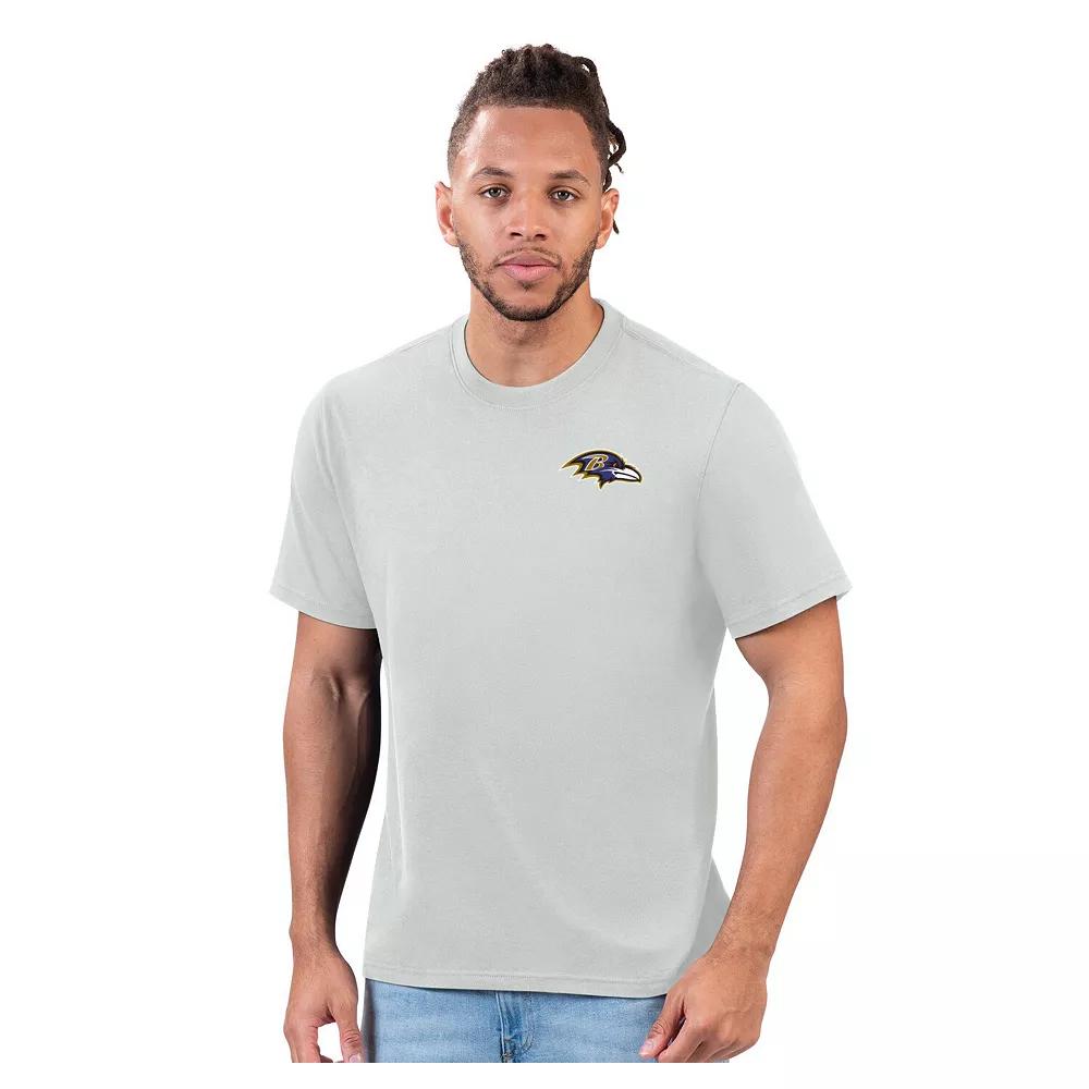 Men's Margaritaville Gray Baltimore Ravens Wastin' Away T-Shirt,  Product Image