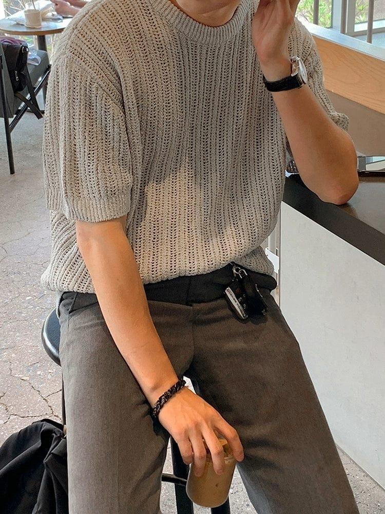 RT No. 11514 KNIT HOLLOW SHORT SLEEVE Product Image