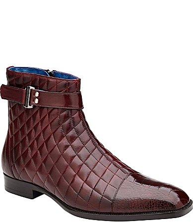 Belvedere Mens Libero Quilted Leather Boots Product Image