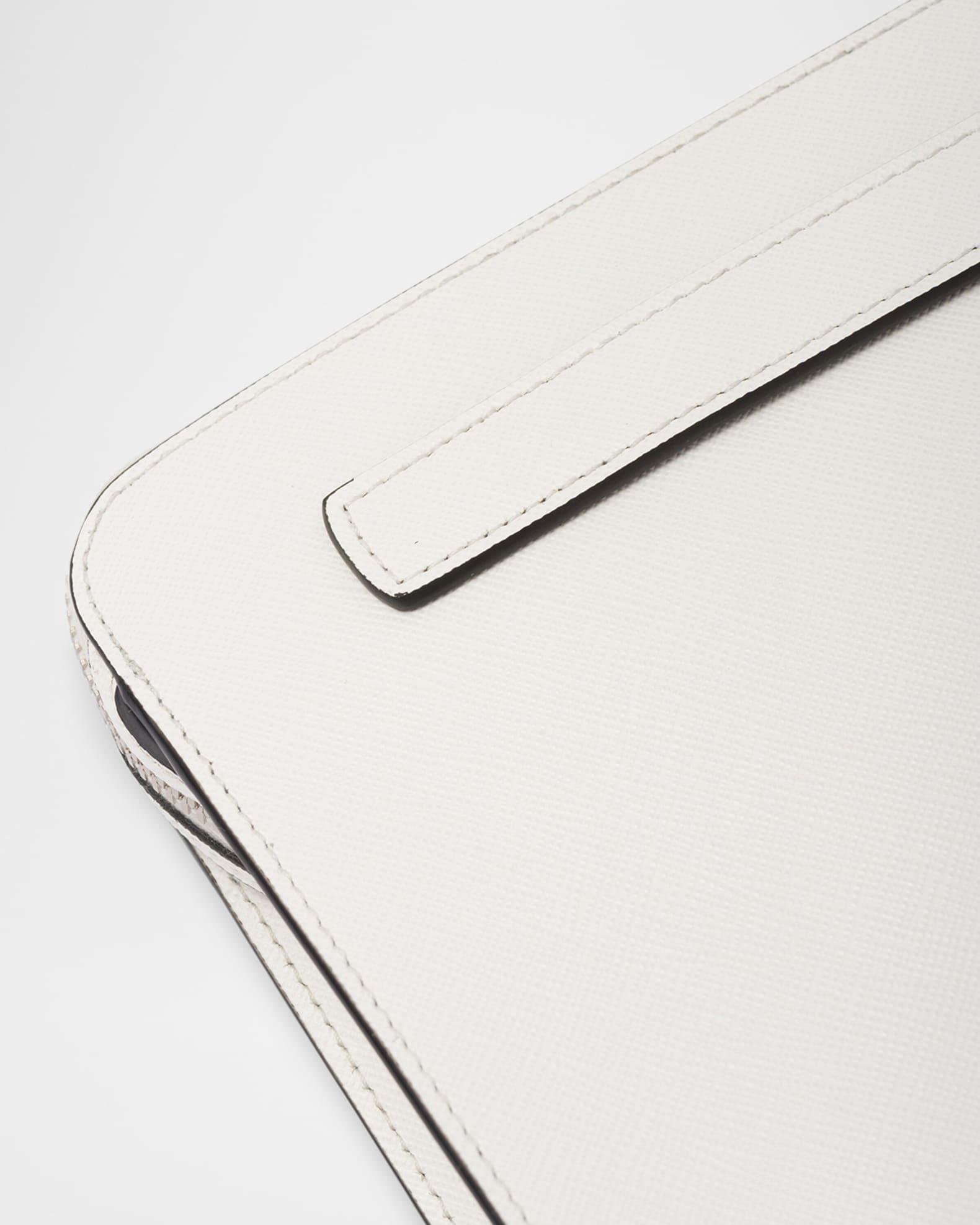 Men's Saffiano Leather Zip Pouch Product Image