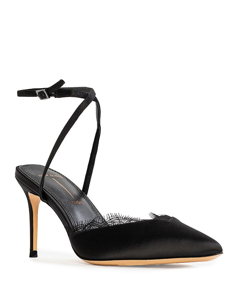 Womens Lace 80MM Satin Pumps Product Image