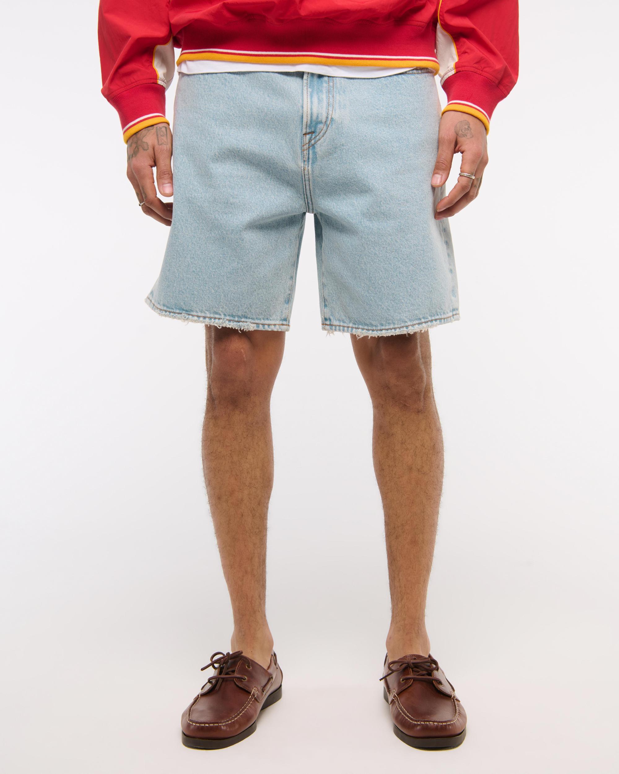 Loose Denim Short Product Image