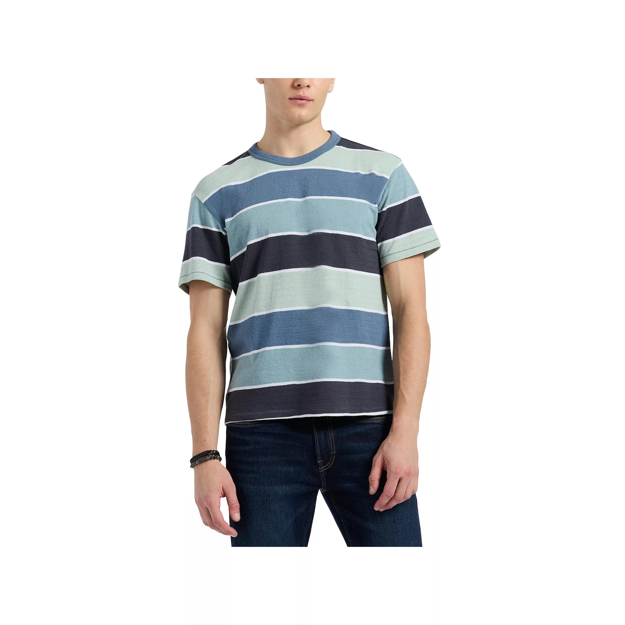 Mens Buffalo Jeans Textured Striped Tee Product Image