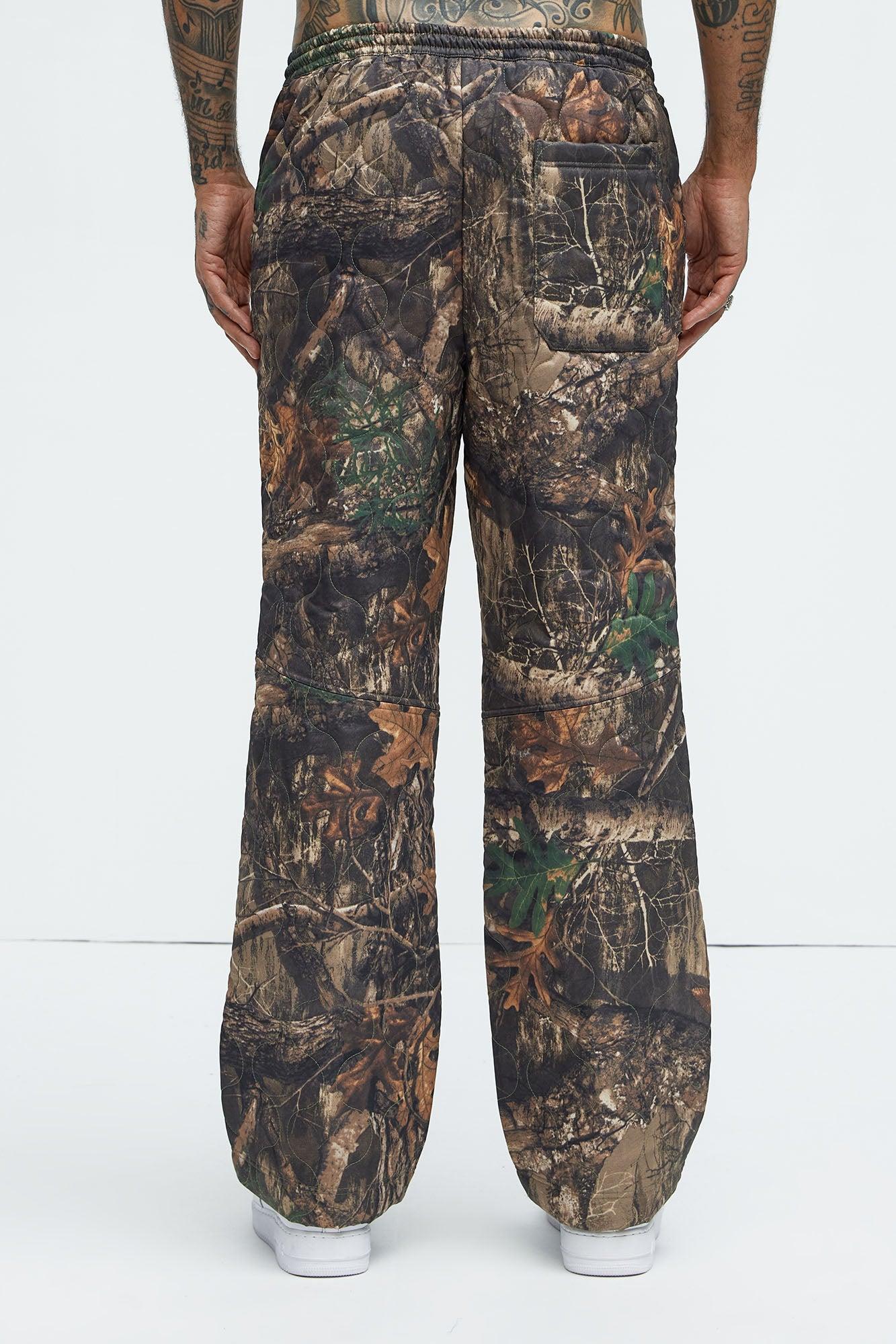 Out Of Here Straight Quilted Pants - Camouflage Product Image