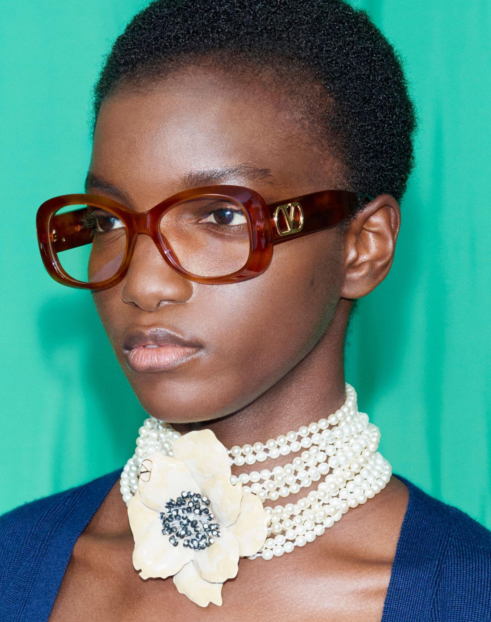 Fleur Lumineuse Necklace In Metal, Enamel, Pearls And Fabric Product Image