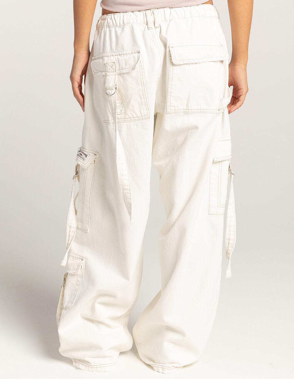 BDG Urban Outfitters Strappy Womens Cargo Pants - ECRU Product Image