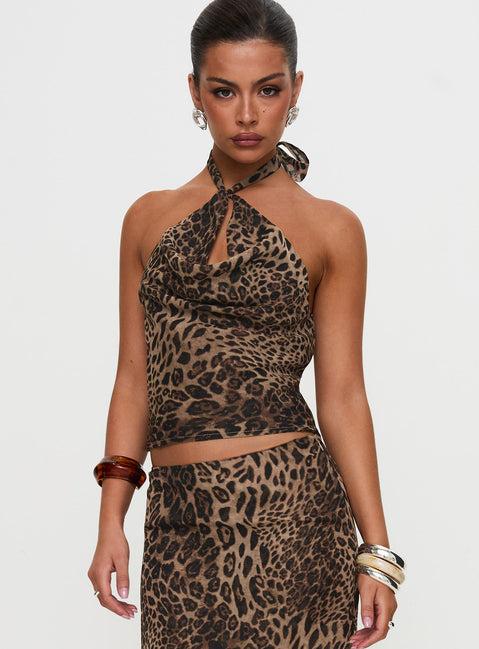 Eleganza Top Leopard Product Image