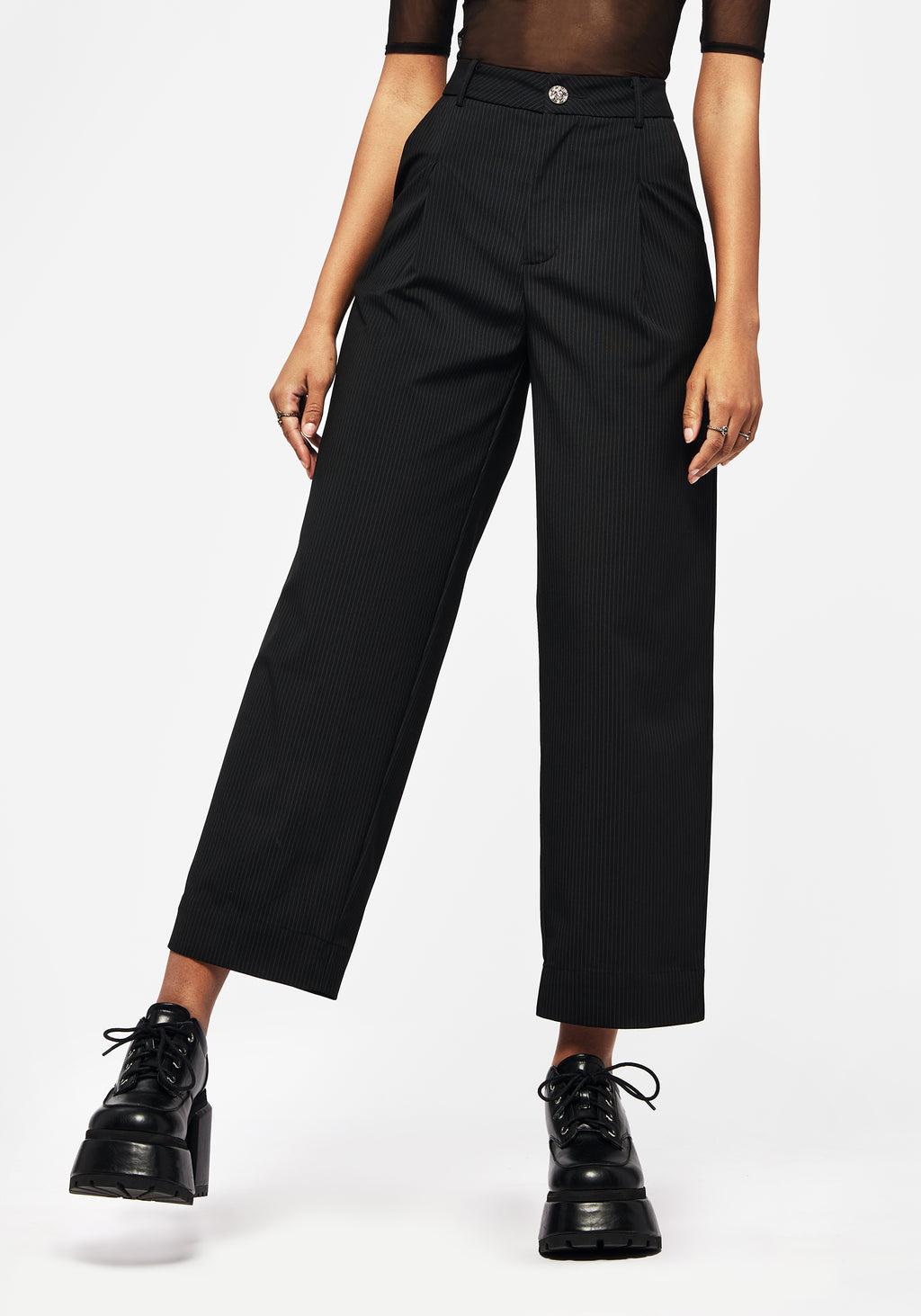 Zelda Pinstripe Tailored Balloon Trousers Product Image