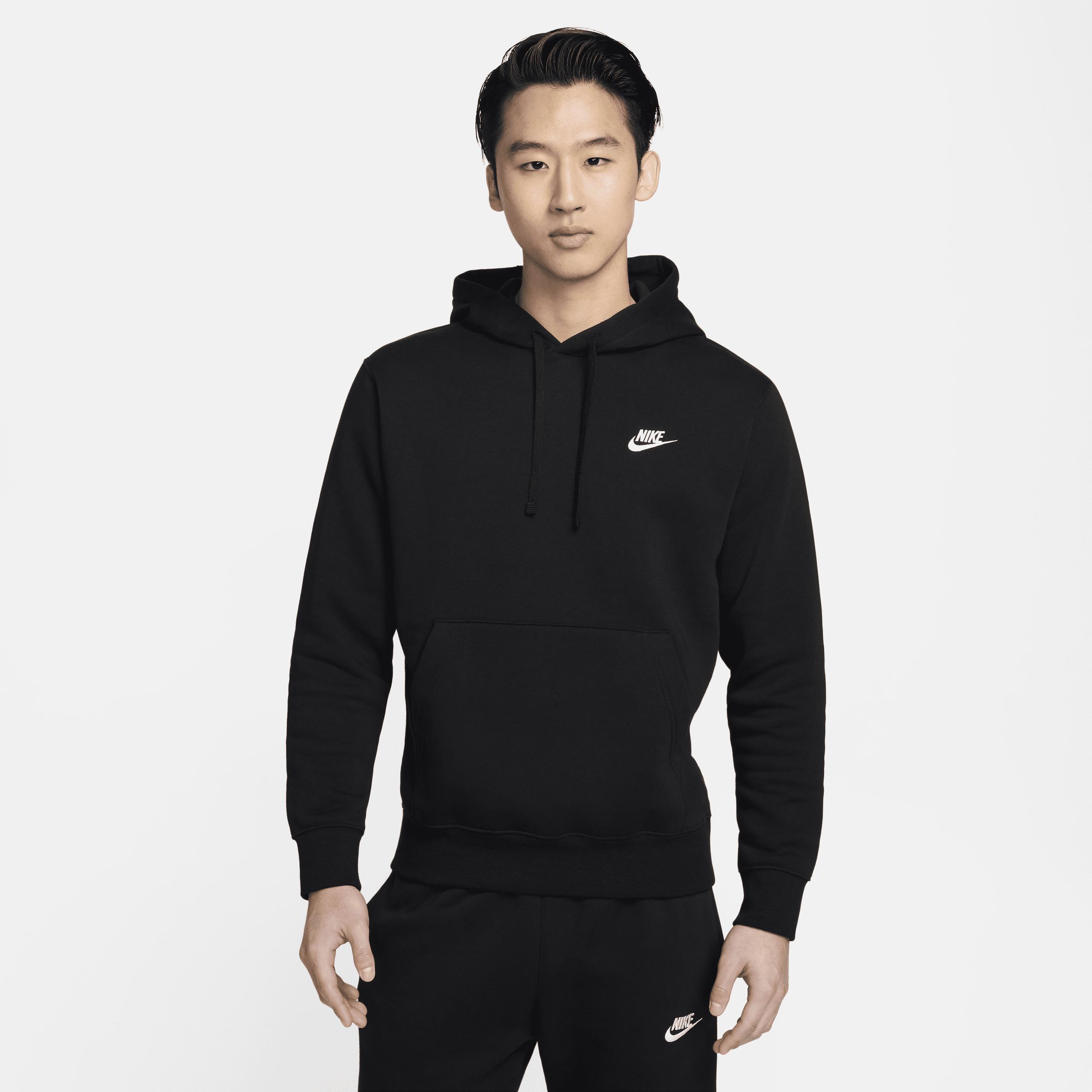 Mens Nike Sportswear Club Fleece Pullover Hoodie | BV2654-010 Product Image