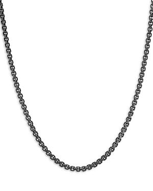 David Yurman Stainless Steel & Sterling Silver Box Chain Necklace, 22 Product Image