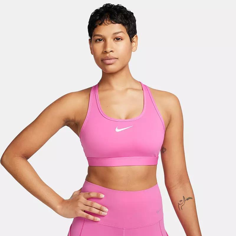 Nike Womens Swoosh Medium Support Padded Sports Bra | DX6821-410 Product Image