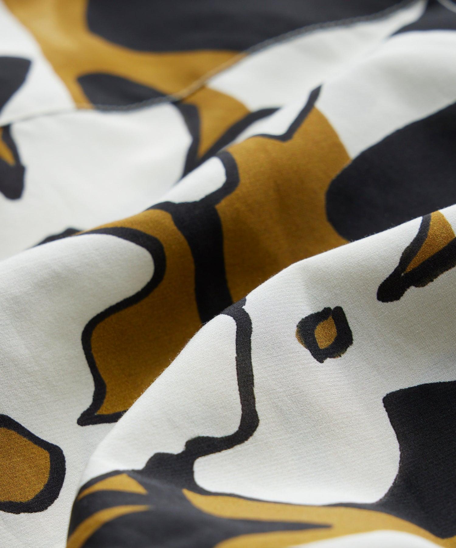 Cropped Silk-Cotton Camp Collar Shirt Product Image