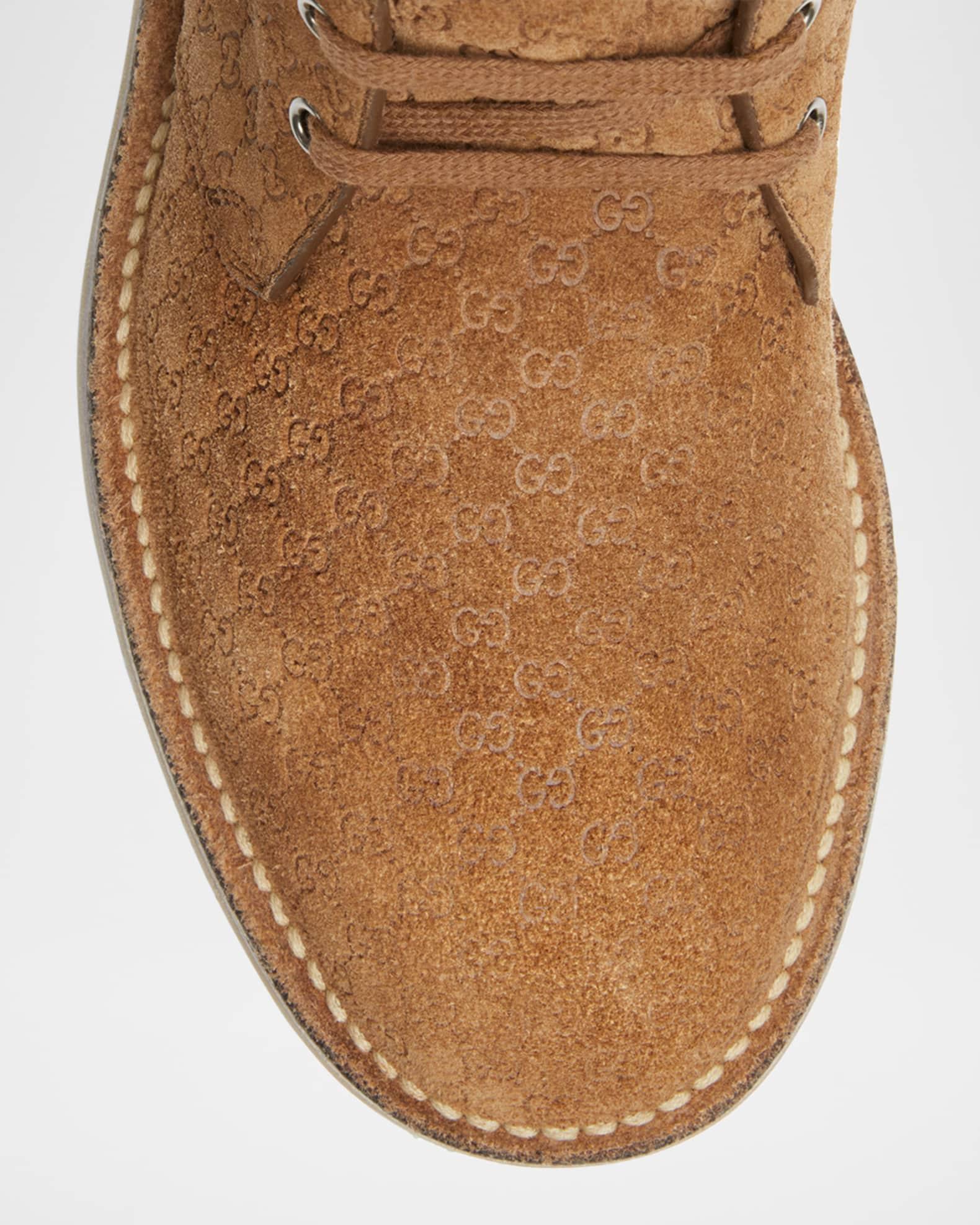 Men's Moreau GG Suede Lace-Up Ankle Boots Product Image