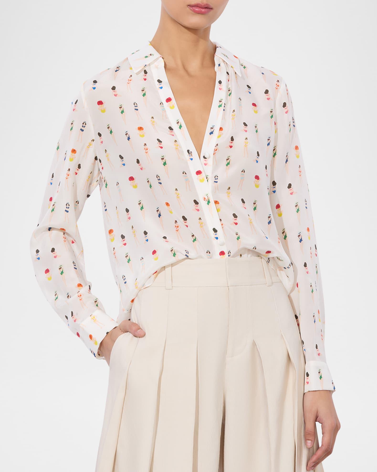 Beach Club Eloise Button-Front Blouse Product Image