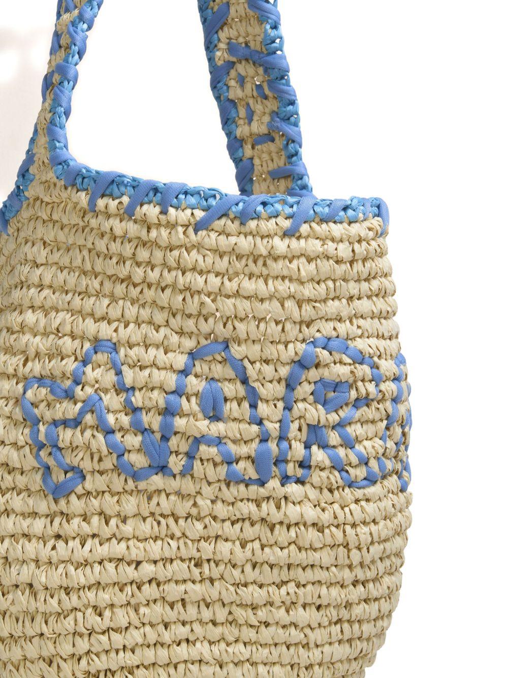 crochet-embroidered shoulder bag Product Image